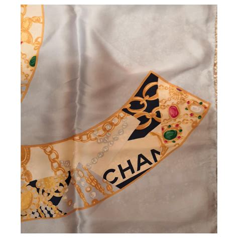 foulard soie chanel vintage|Chanel Foulard .